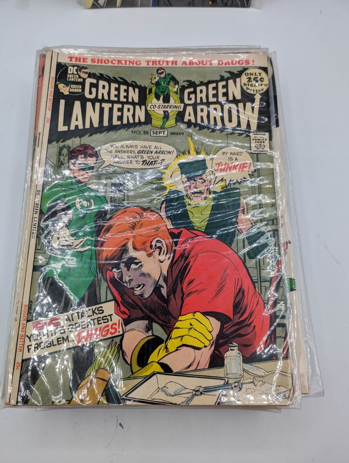 1971 DC Comics Green Lantern Green Arrow #85 - Neal Adams Drug Issue
