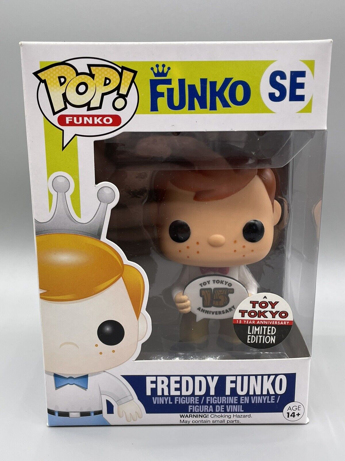 NYCC 2015 Funko Pop Freddy Funko SE 15th Year Toy Tokyo Exclusive - Good Box New