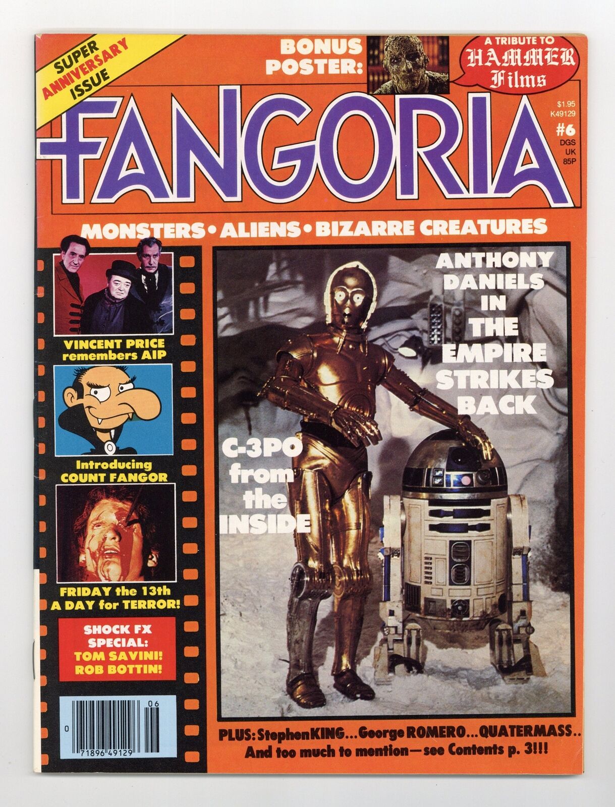 Fangoria 1st Series #6 FN/VF 7.0 1980