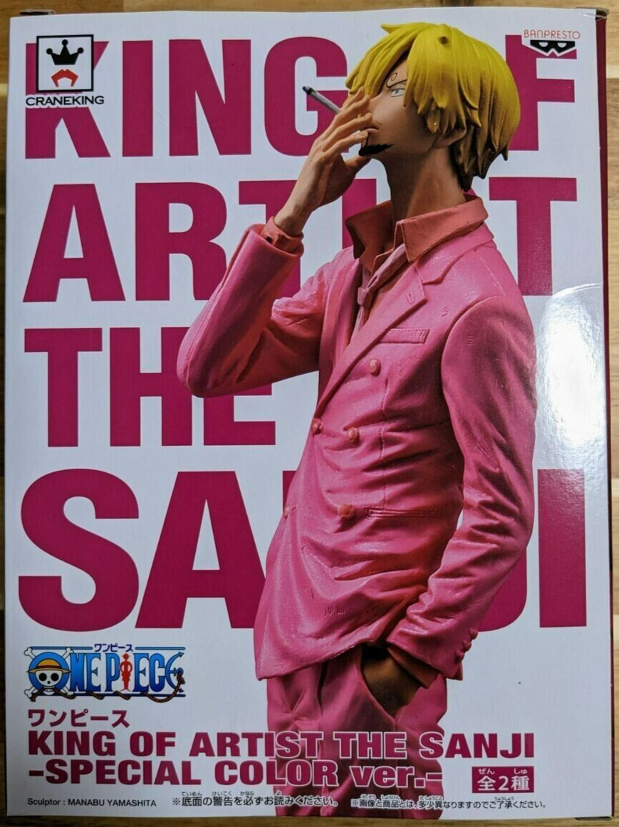One Piece Figure King Of Artist The Sanji Special Color Pink Version Craneking