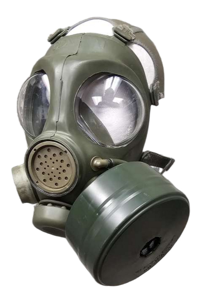 Canadian Armed Forces Issue C4 Gas Mask W/Filters - Unsealed