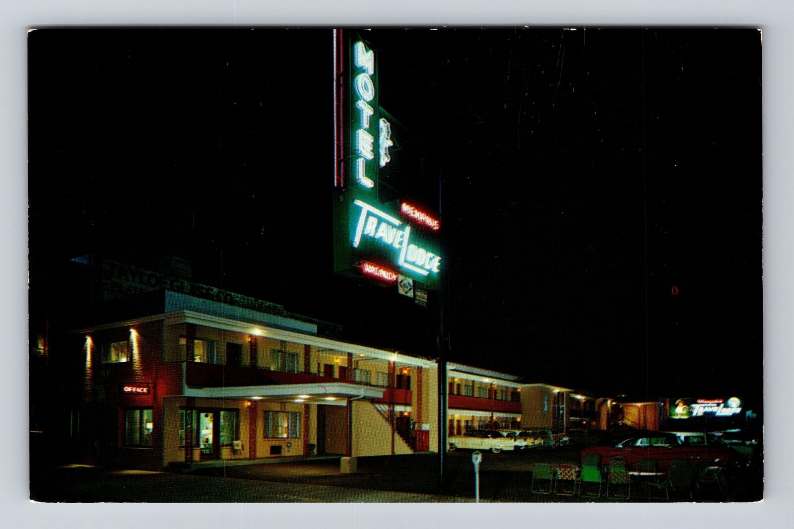 Memphis TN-Tennessee, Downtown Memphis Travelodge, Advertising Vintage Postcard
