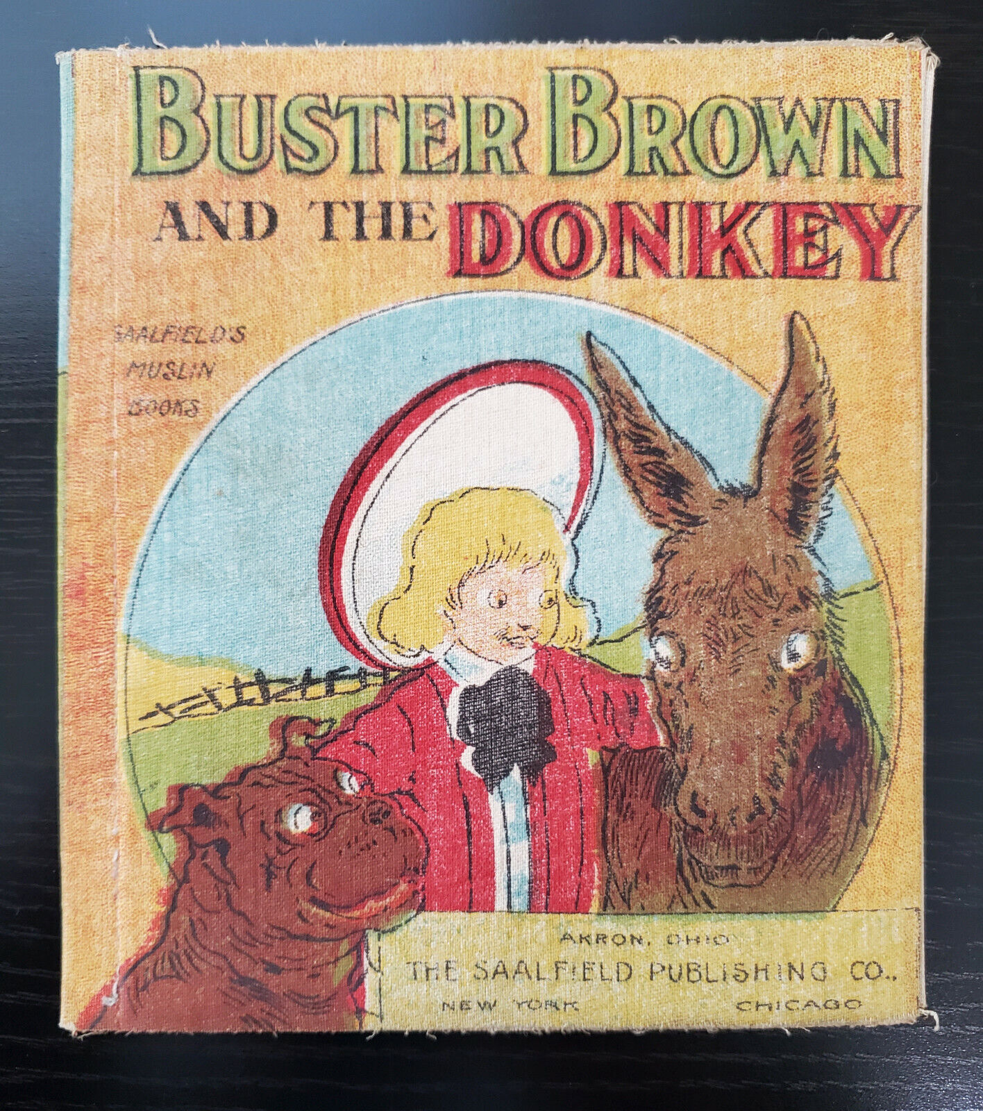 Buster Brown and the Donkey #nn (1907, Saalfield) FN Cloth Muslin Series RARE