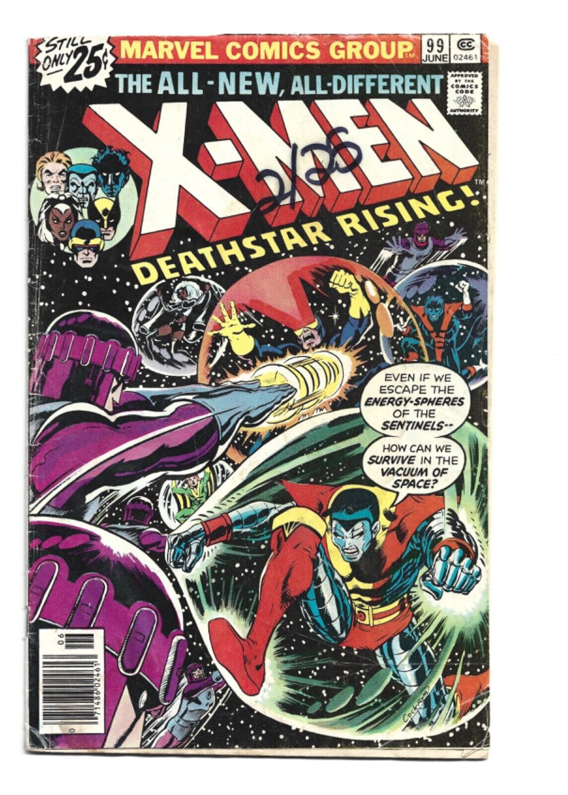 Uncanny X-Men #99, GD+ 2.5, Sentinels; Wolverine, Storm