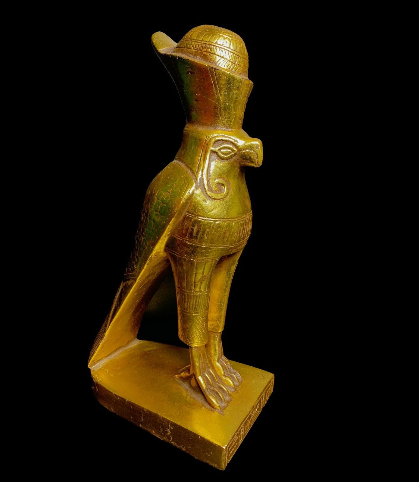 Real Unique piece of The Falcon-Headed God HORUS wearing double Crown