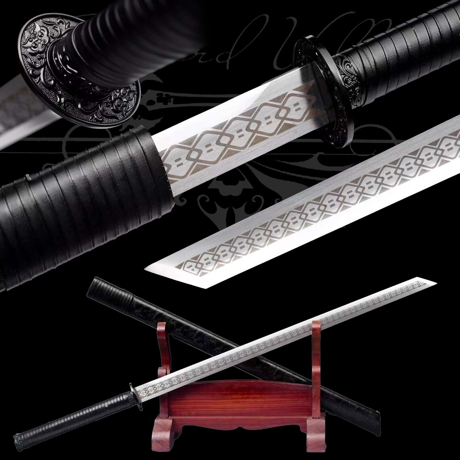 Handmade Katana/High manganese steel/Samurai Sword/Full Tang/Collectible/Sharpe