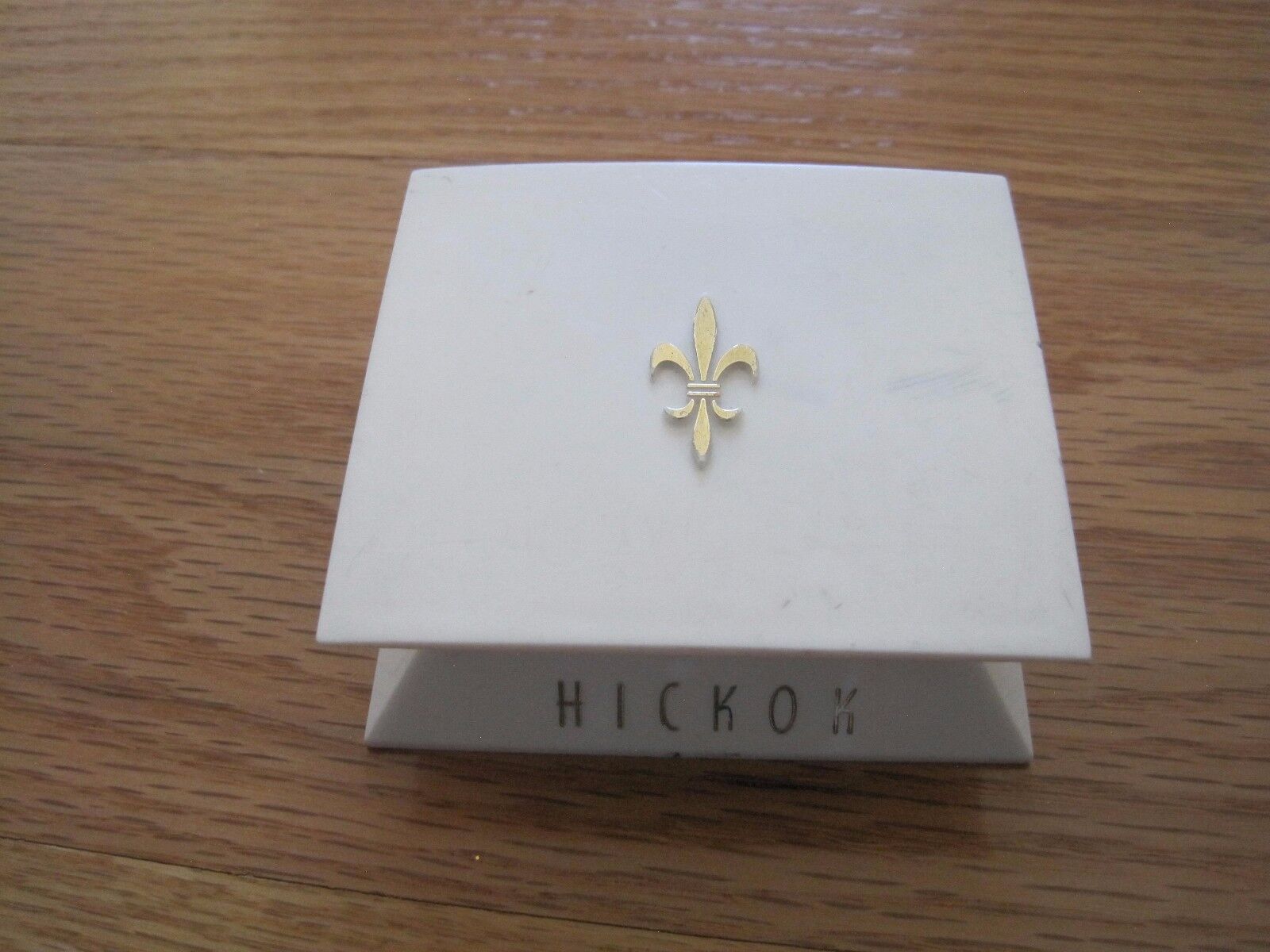  Hickok Ring Box White Vintage 