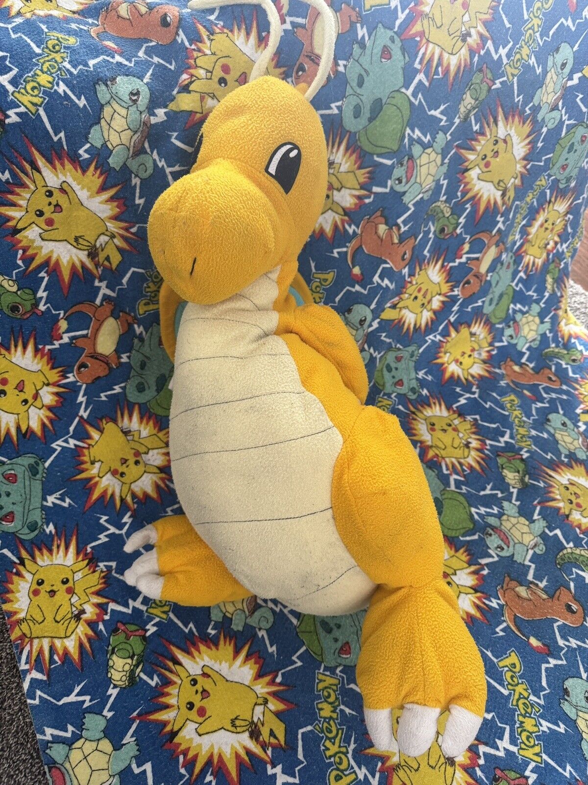 Vintage Walmart Pokemon Dragonite Pillow Pal Plush 23\