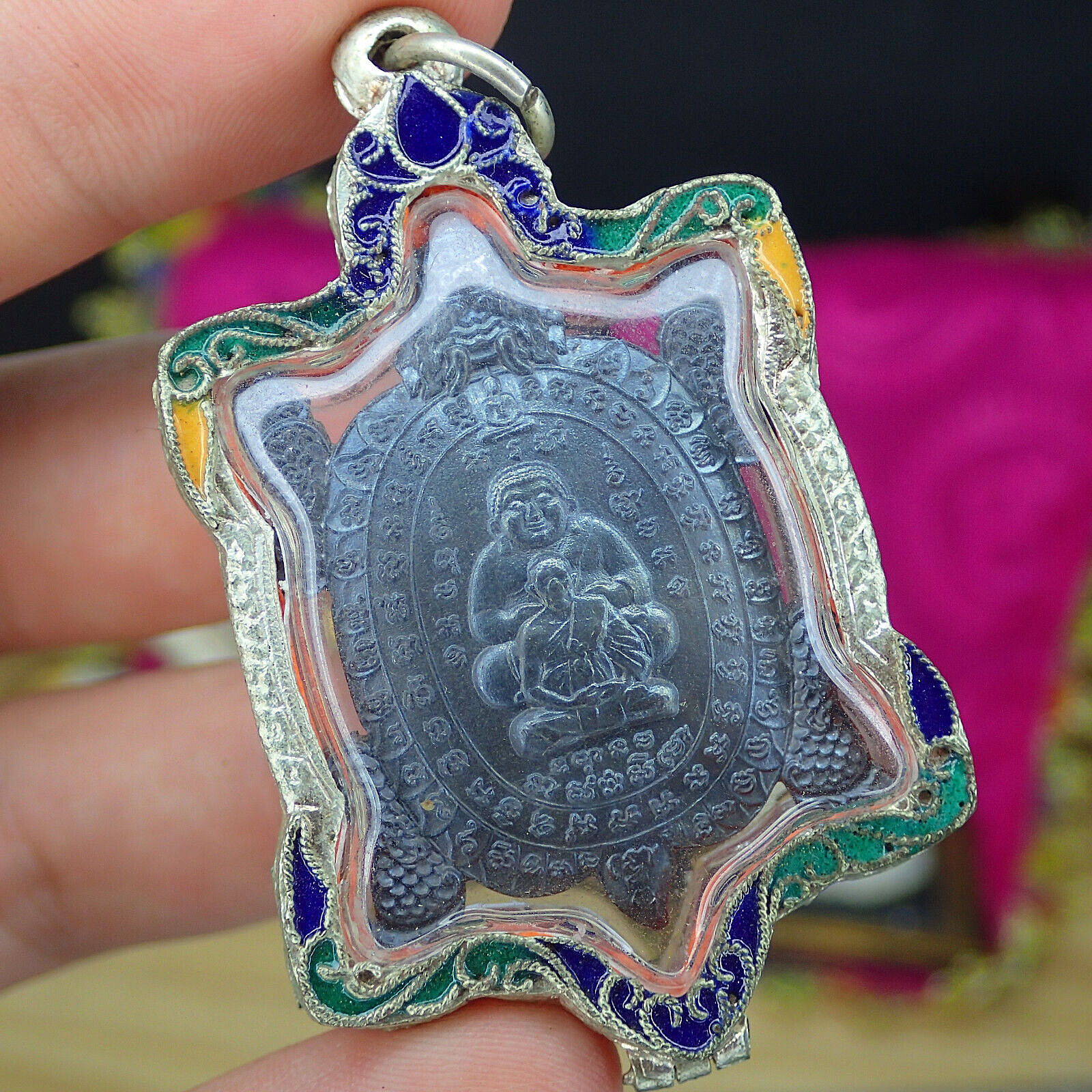 Phra Sangkachai / Holy Thai amulet Dragon Buddhism Talisman Monk LP Hong Charm