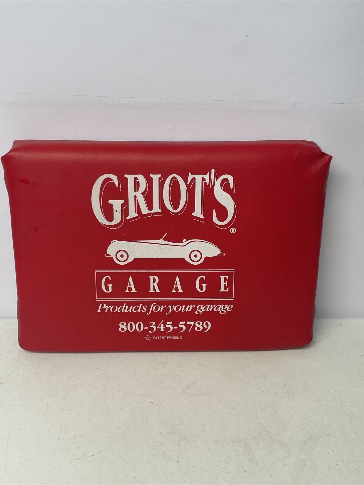 Griots Certified Car Care Dealer Seat Sign Garage Shop Car Detailer Red Thick