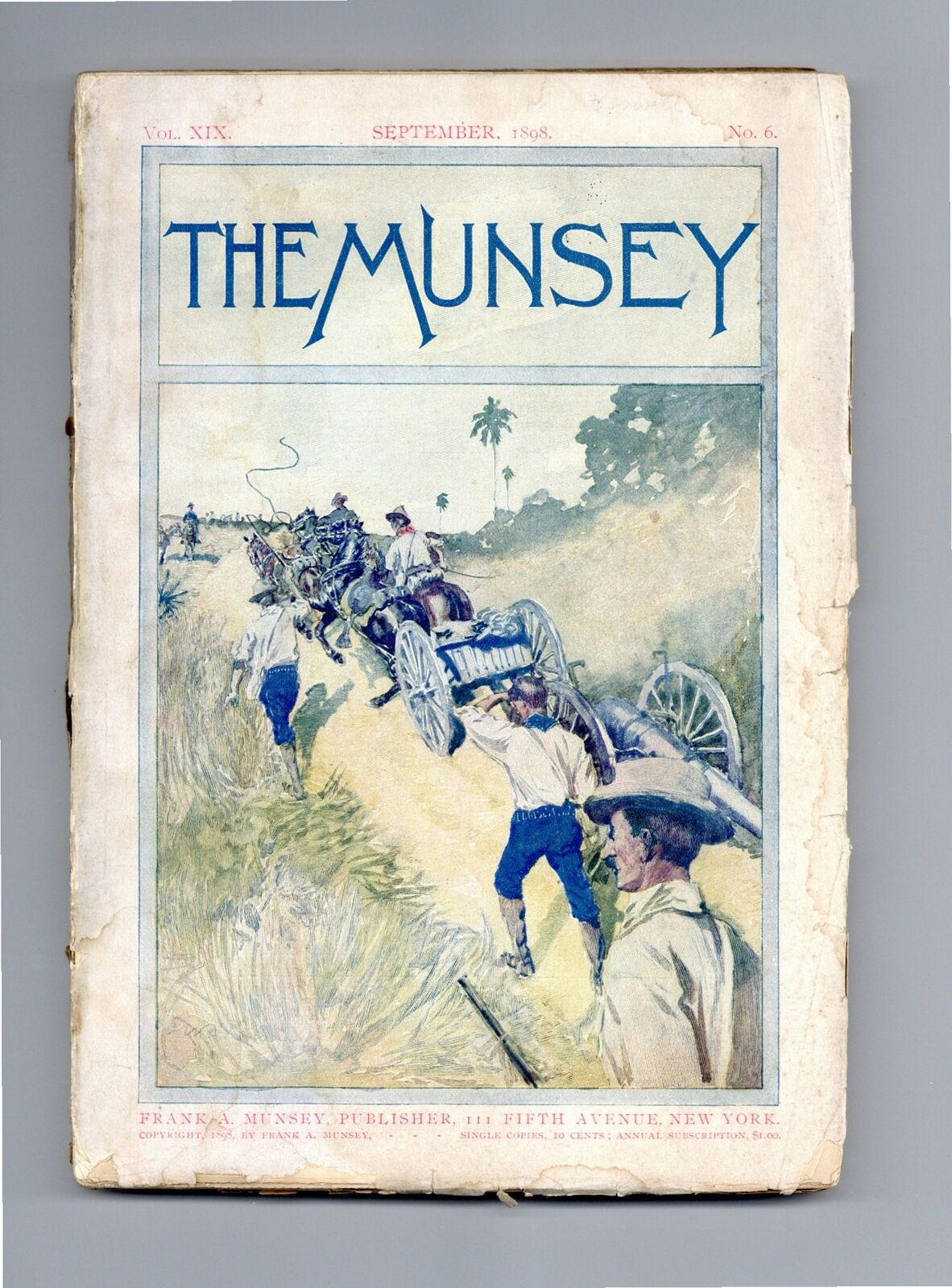 Munsey's Magazine Pulp Sep 1898 Vol. 19 #6 FR/GD 1.5