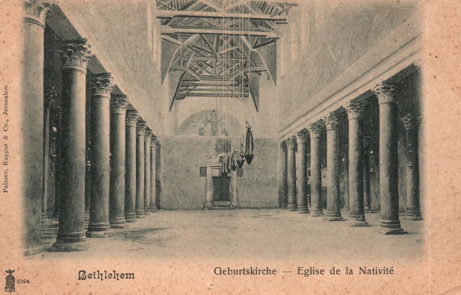 Geburtskirche Eglise De La Nativite Church in Bethlehem Vintage Postcard