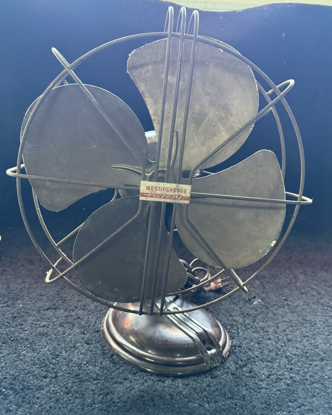 1930's Vintage Westinghouse Pacemaker Fan Art Deco Industrial - DOES WORK