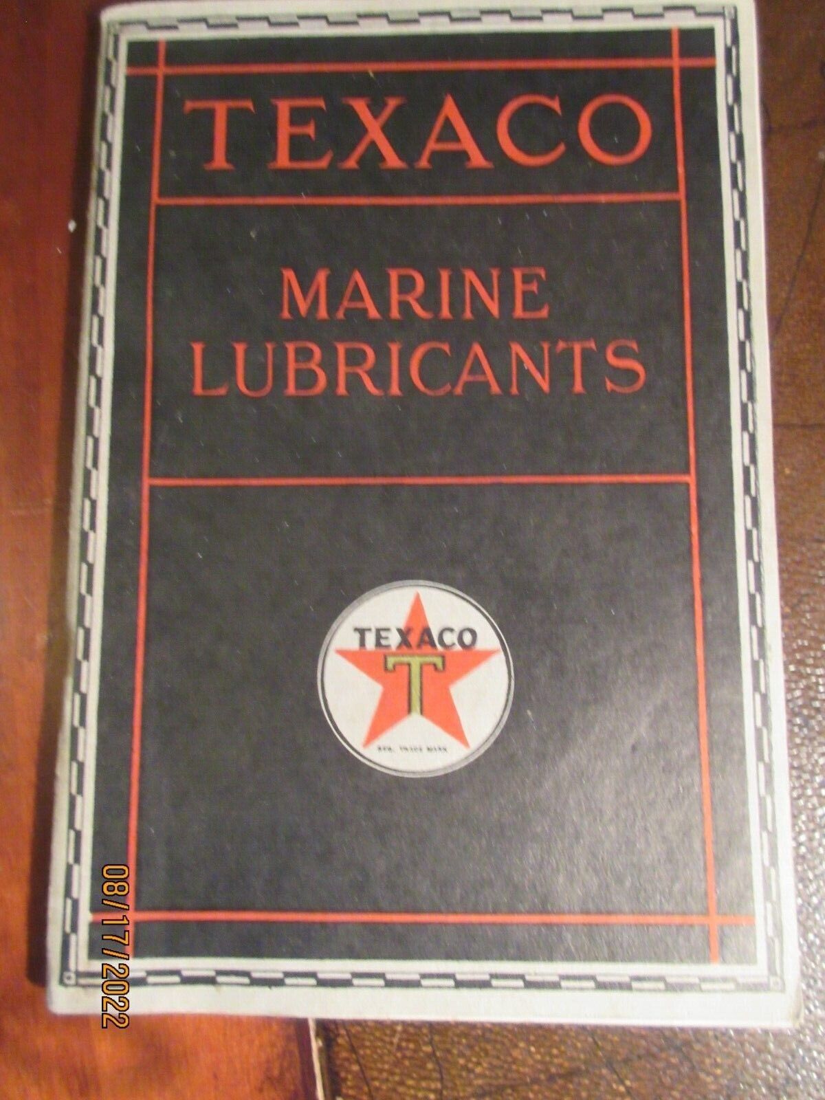 Vintage Antique RARE 1926 TEXACO MARINE LUBRICANTS & List of sea Ship Ports Book