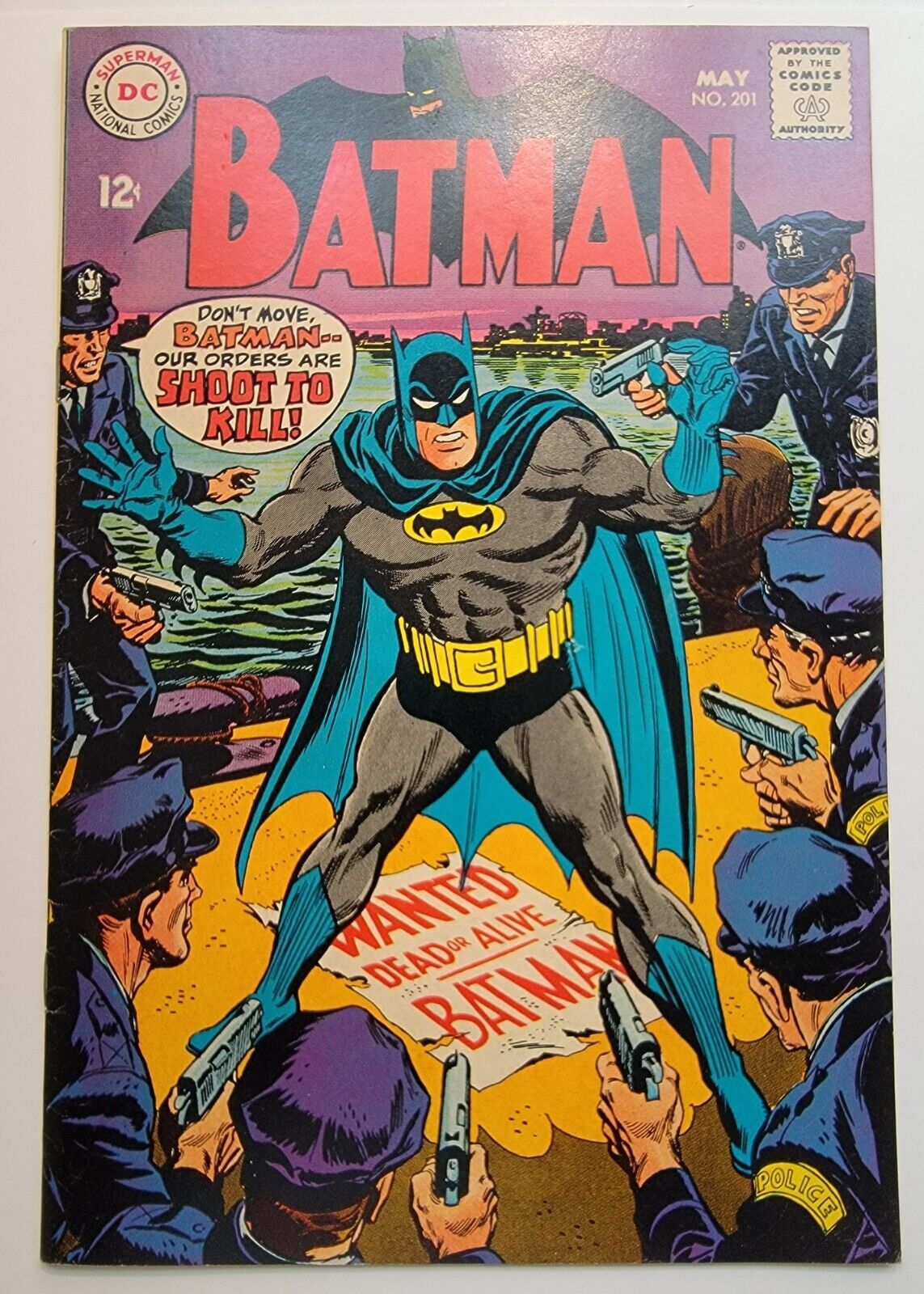 BATMAN #201 VF Joker - Penguin Appearance ~ Vintage Silver Age 1968  High Grade 
