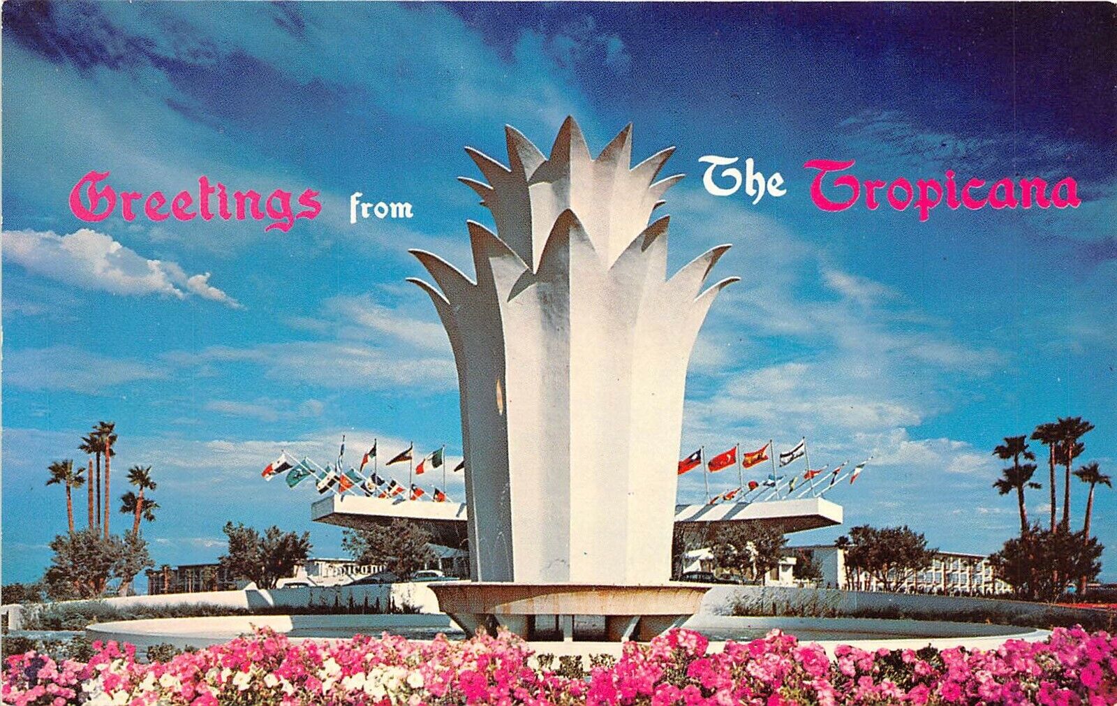 Las Vegas Nevada 1960s Postcard Tropicana Hotel Casino
