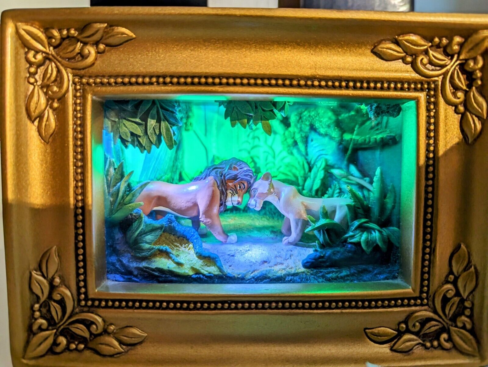 RARE Disney Olszewski Gallery Of Light Simba&Nala Can You Feel The Love Tonight