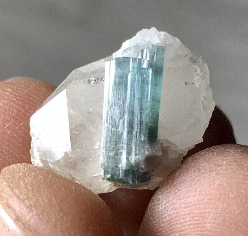 19 Carats  beautiful Tourmaline with quartz Specimen from Afghanistan