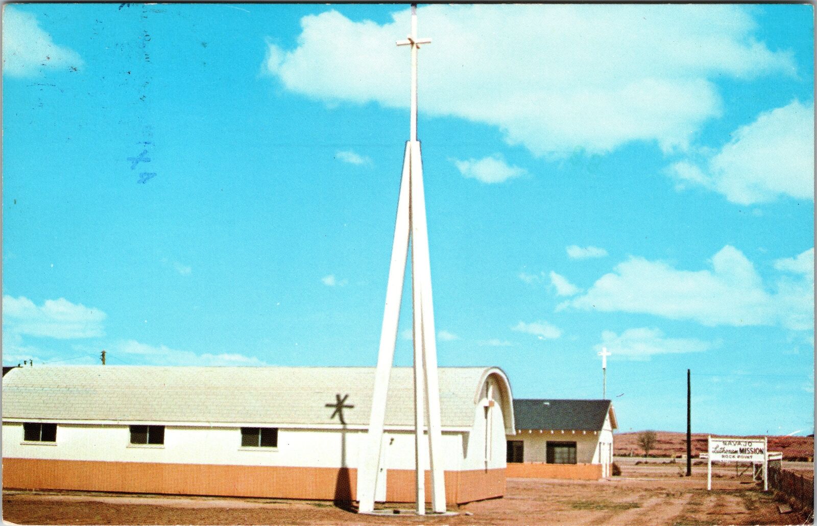 Chinle AZ-Arizona, Navajo Evangelical Lutheran, Vintage Postcard
