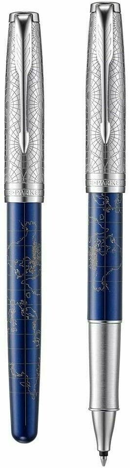 Parker Sonnet  Rollerball Pen Atlas Blue/Silver New In Box