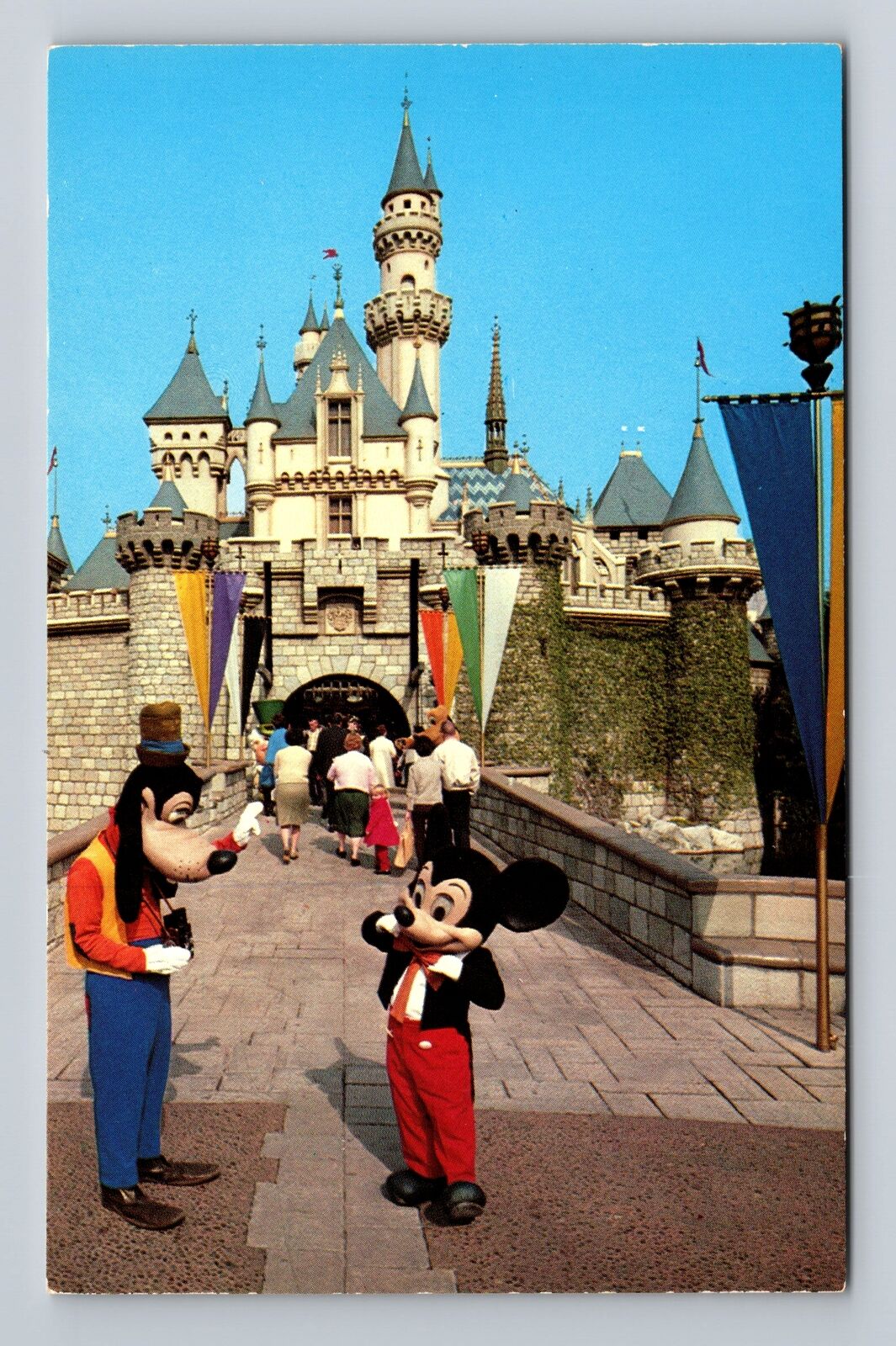 Anaheim CA-California, Disneyland, Sleeping Beauty Castle, Vintage Postcard