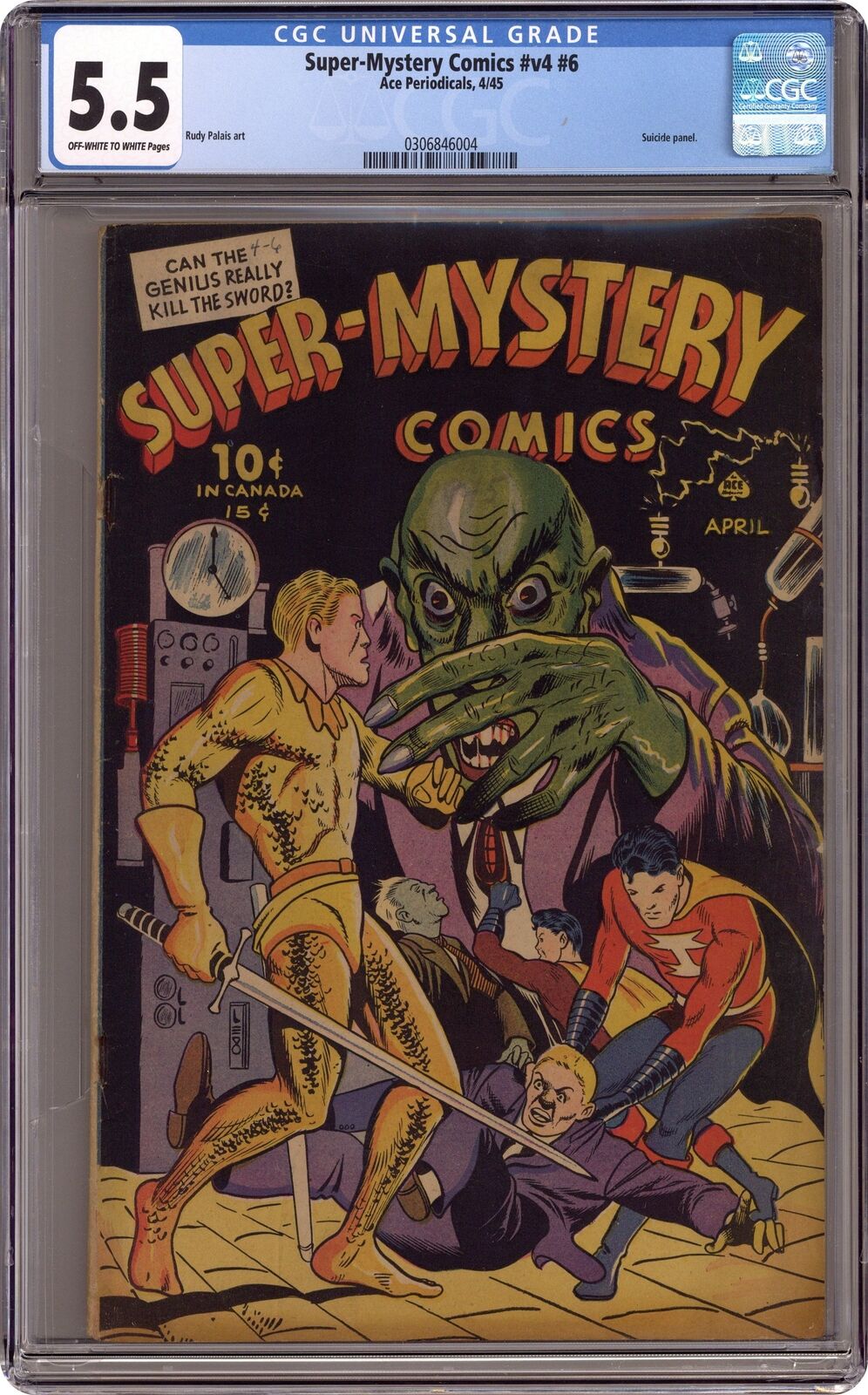 Super Mystery Comics Vol. 4 #6 CGC 5.5 1945 0306846004