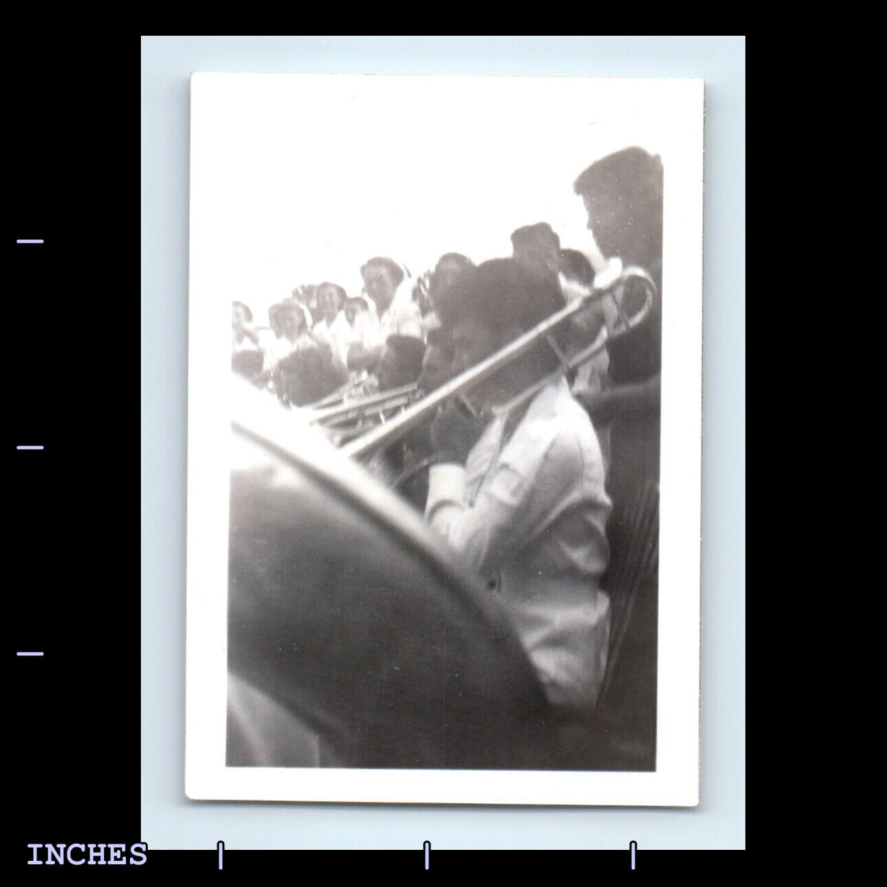 Vintage Photo MEN PLAYING TROMBONE