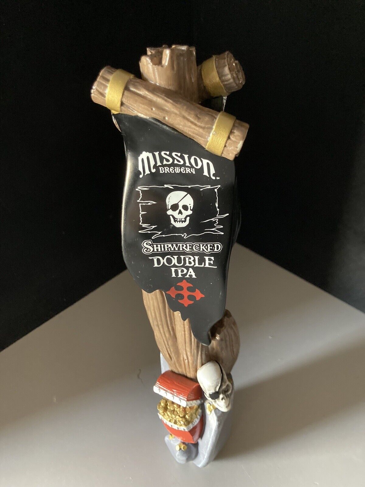 🔥 Rare Mission Brewery Shipwrecked Double Ipa Beer Tap Handle Bar Lot Skull