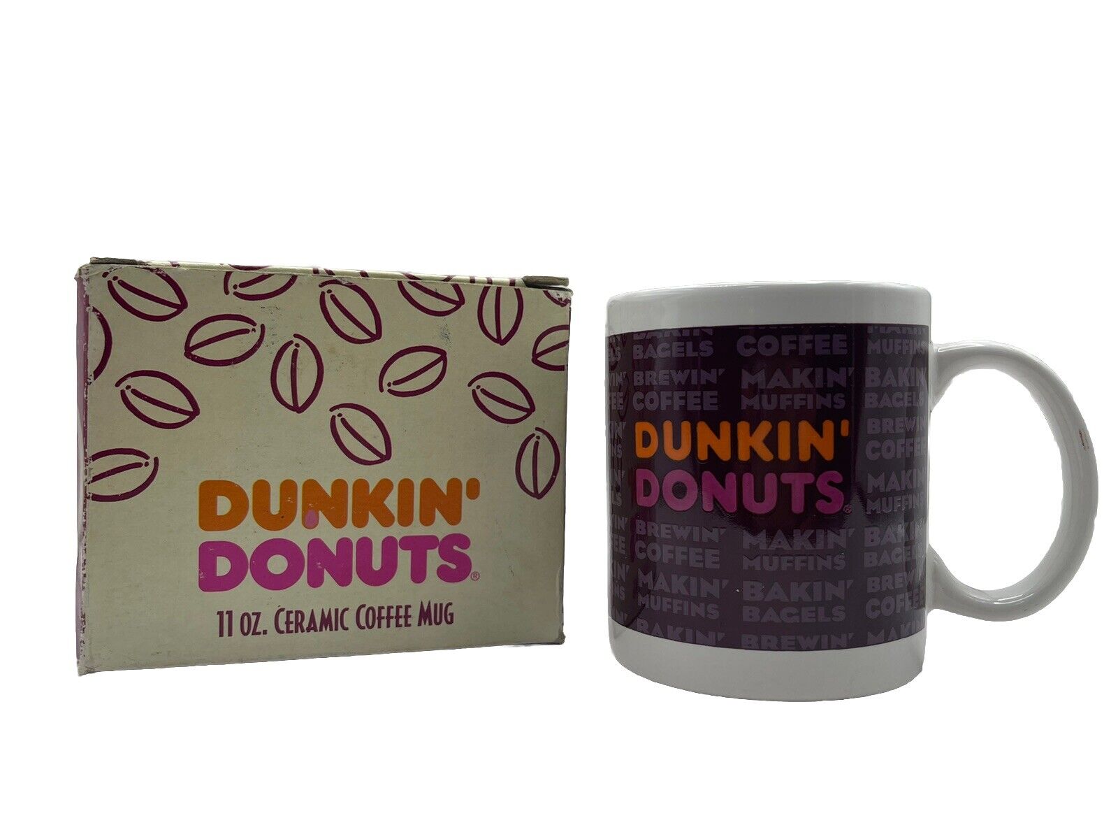 Vintage Dunkin' Donuts Diner  Coffee Cup Mug ☕️ W/ Box