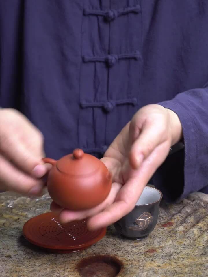 marked yixing zisha zhu clay tea pot with certificate paper xishi pot 110ml 西施壶