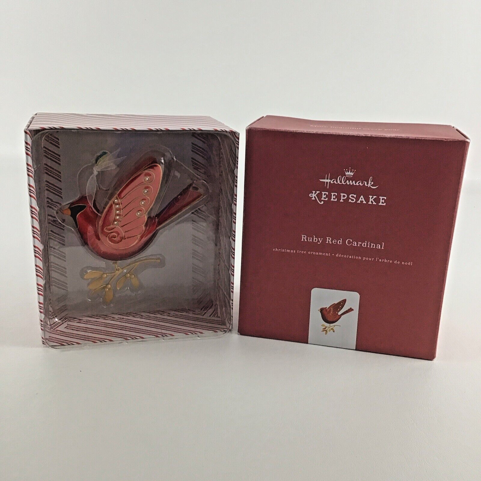 Hallmark Keepsake Christmas Ornament Ruby Red Cardinal Premium Metal New 2016