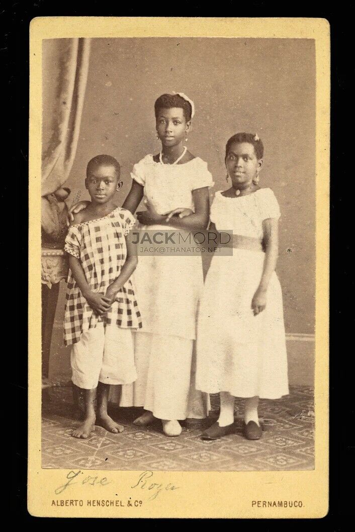 VERY RARE ID'd Boarding House Black Children Siblings Abolitionist Society Photo