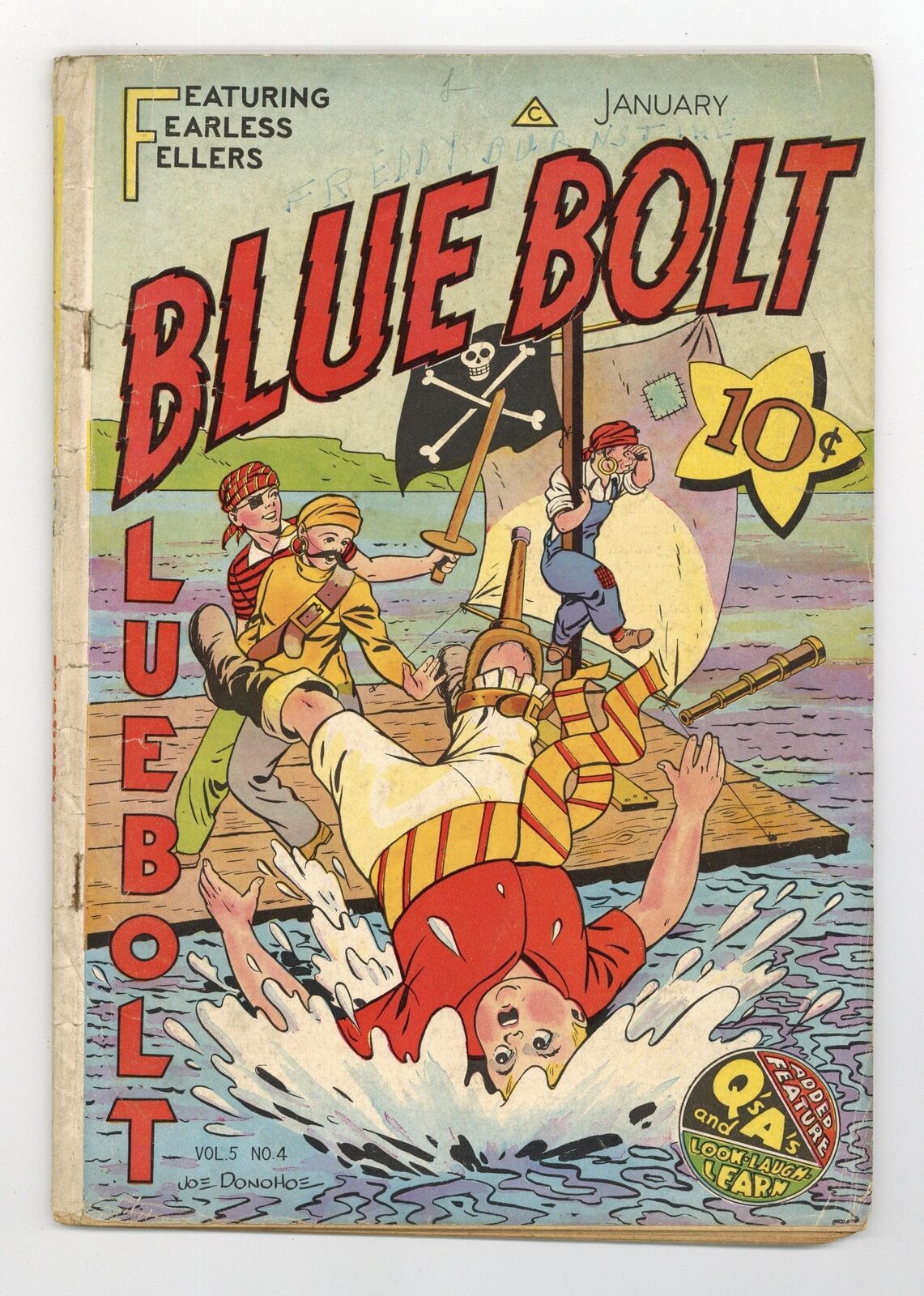 Blue Bolt Vol. 5 #4 VG- 3.5 1945