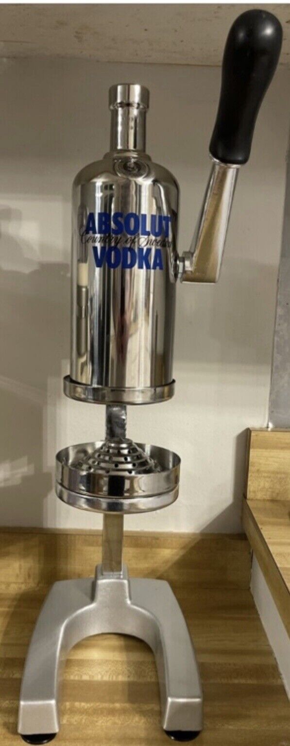 Pernod Ricard Absolut Vodka Commercial Citrus Juicer Press Stainless Steel - New