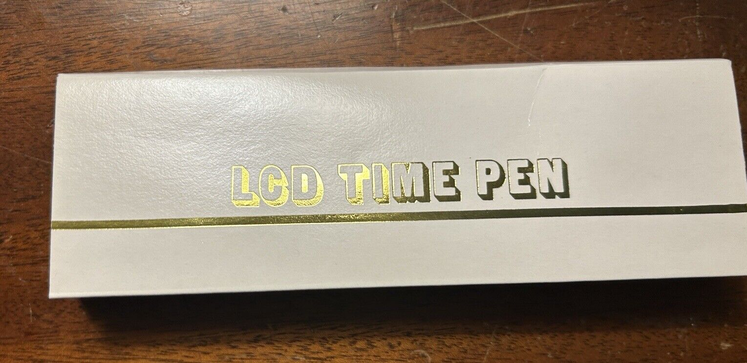 Vintage LCD Time Pen Unused. Original Packaging
