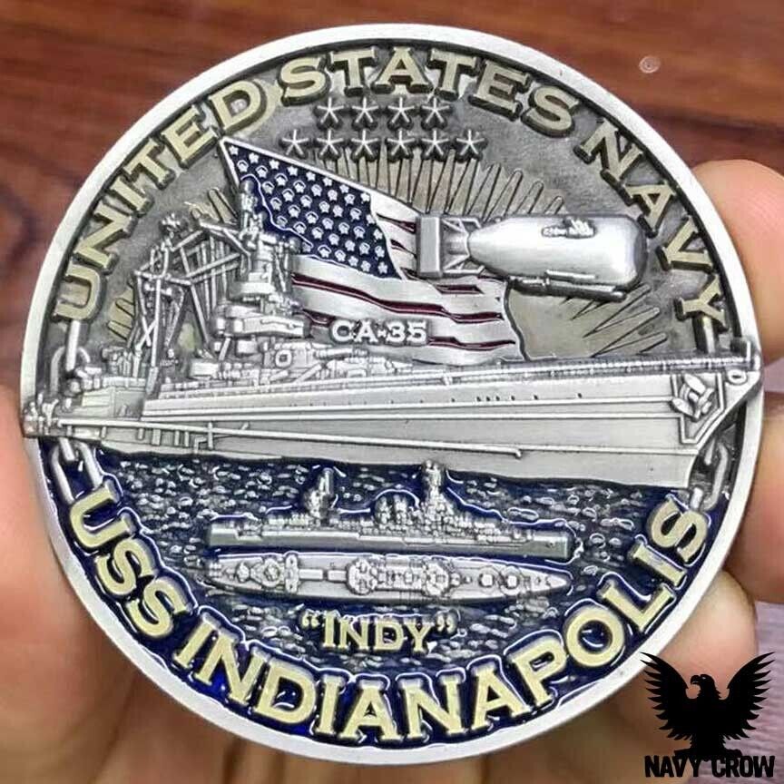 USS Indianapolis CA-35 USN Warships of World War 2 75th Anniversary US Navy Coin