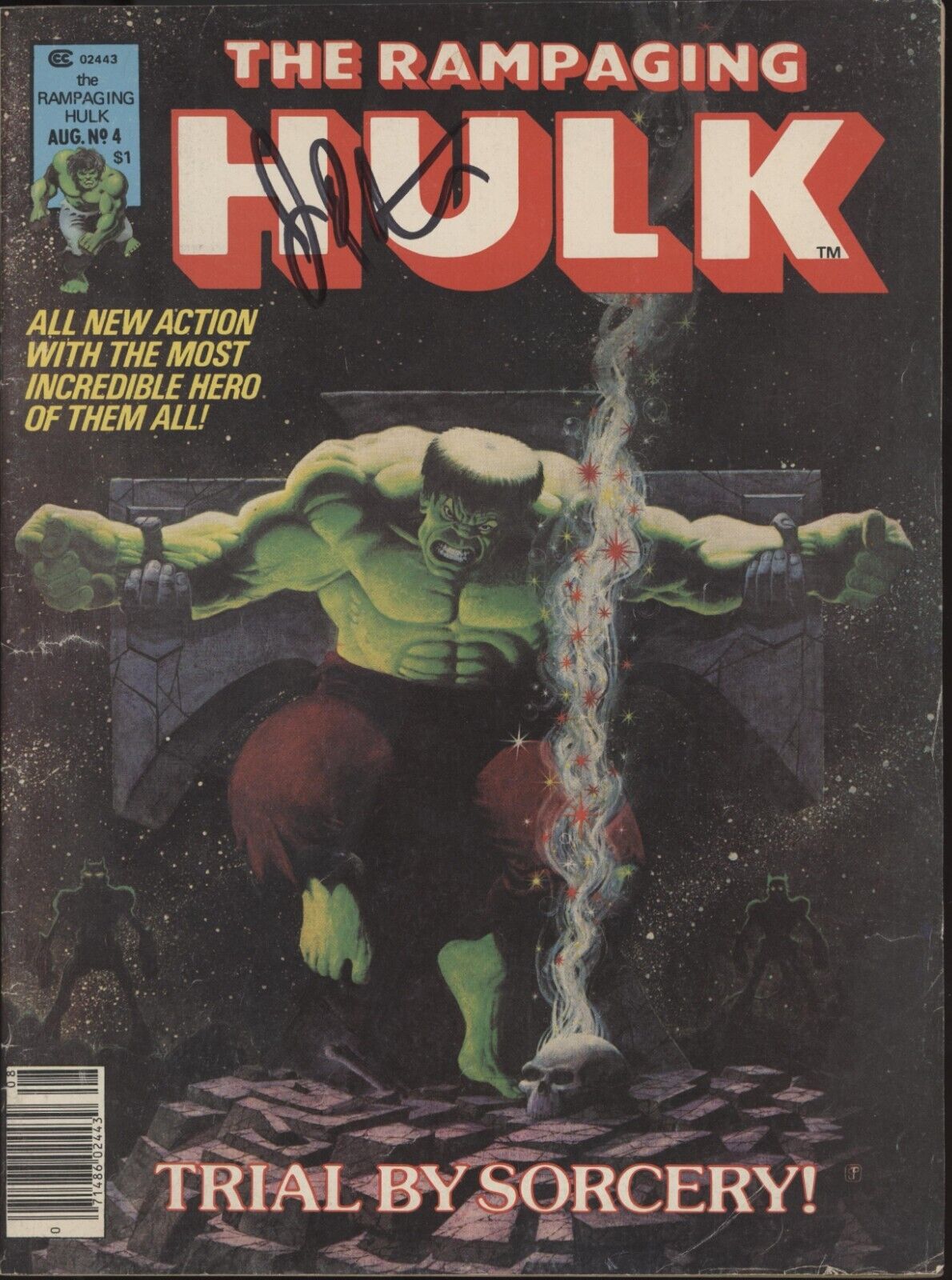 Rampaging Hulk Issue #4 Jim Starlin Personal Copy Auto with COA 2