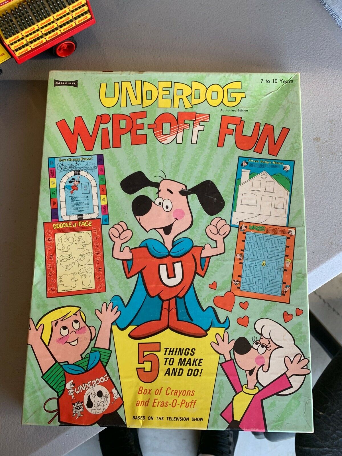 ULTRA RARE Underdog Sweet Polly Wipe Off Fun Game In Original Box