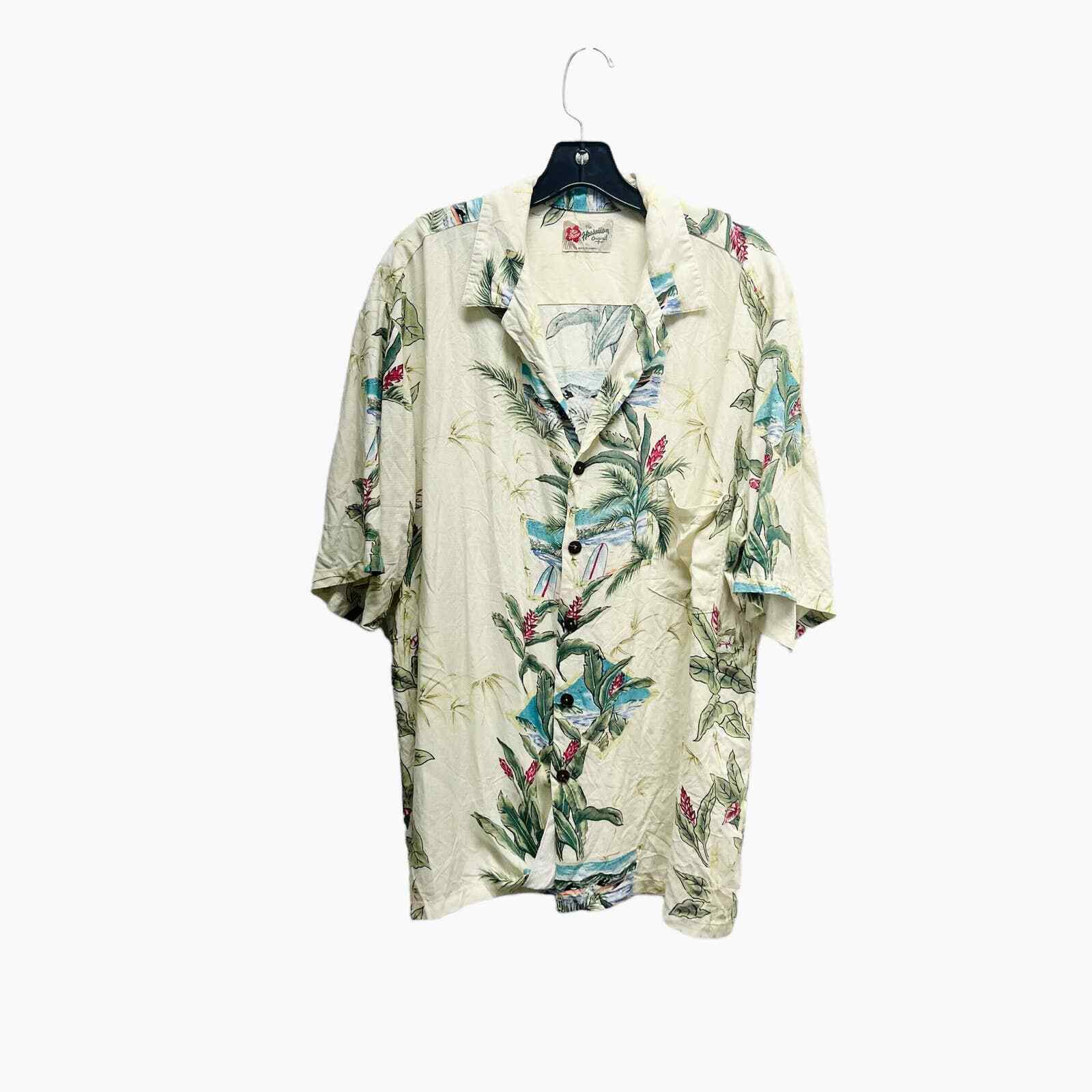 Vintage Hilo Hattie Hawaiian Shirt Mens size XL made in Hawaii 