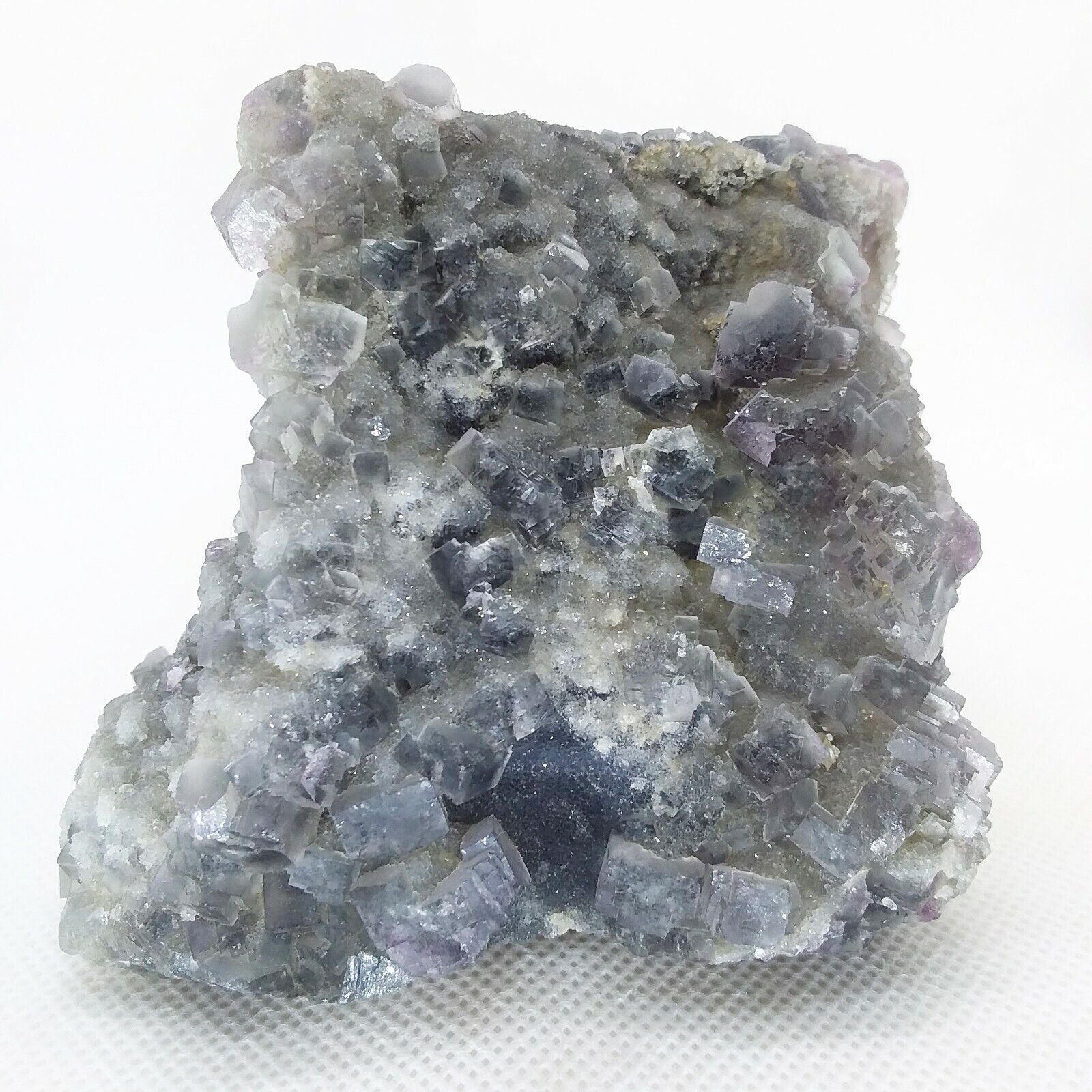 Cubic Fluorite on Sphalerite, 1 lbs, cluster, specimen, fluorescent, #R-2845