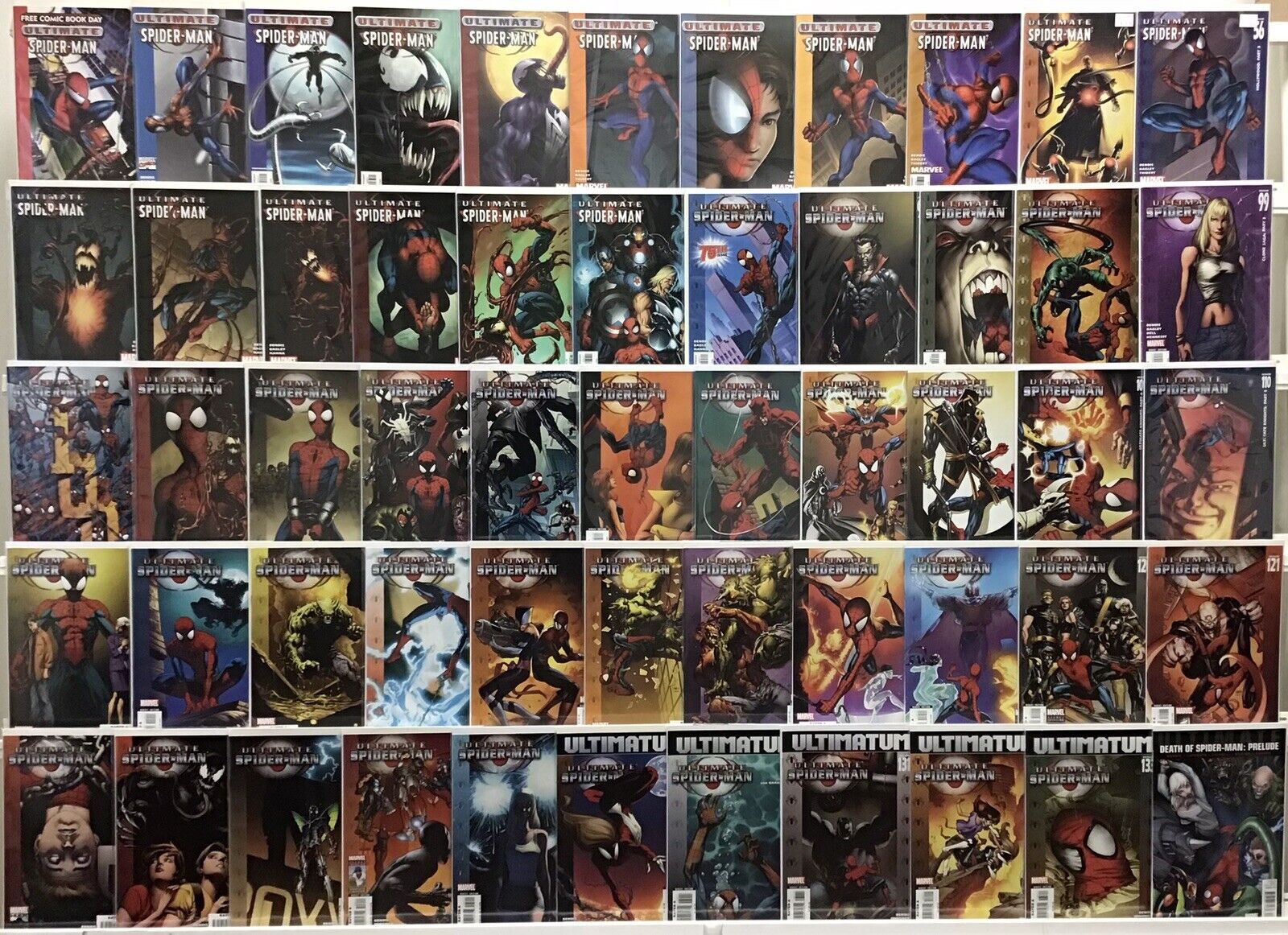 Marvel Comics - Ultimate Spider-man - Comic Book Lot Of 55