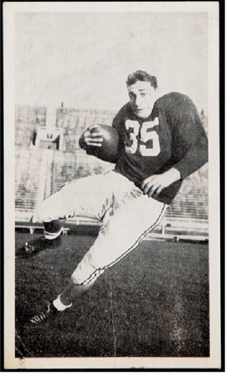 1954 Alan Ameche Post Card University of Wisconsin Pre ROOKIE Baltimore Colts
