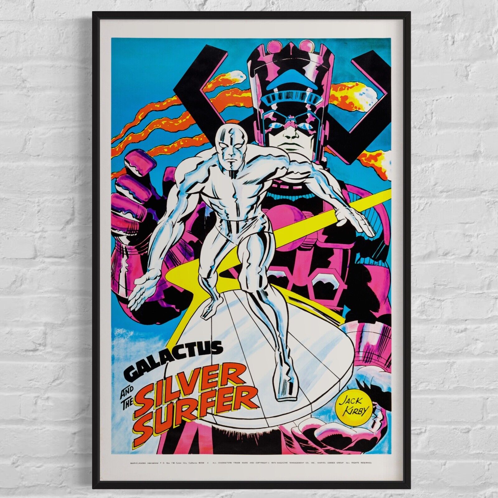 Marvel \'Galactus & the Silver Surfer\' 1970 Marvelmania Jack Kirby Poster 23\
