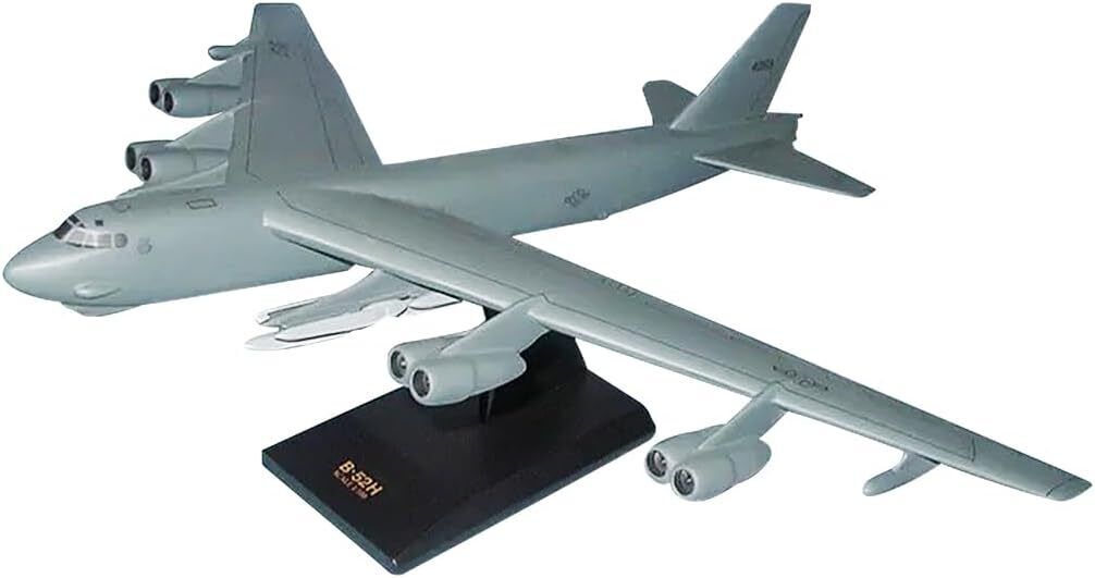 USAF Boeing B-52H Stratofortress Gray Desk Top Display 1/100 Model SC Airplane