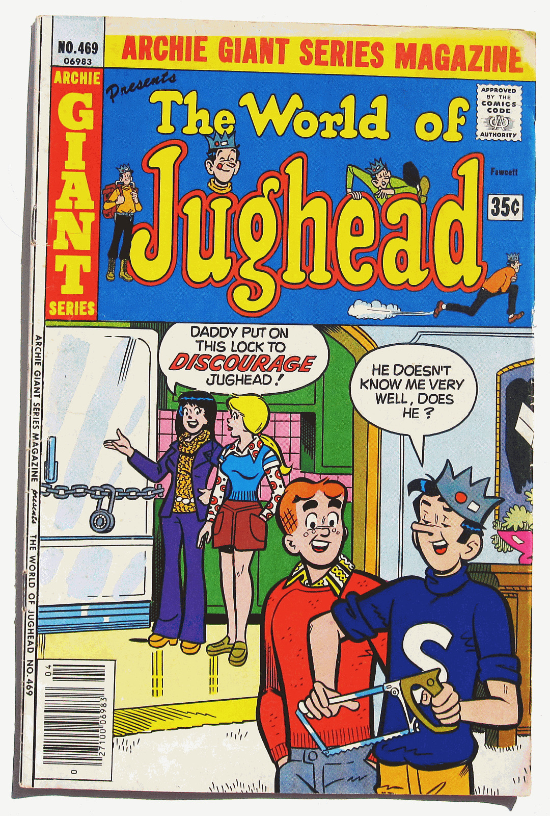 WORLD OF JUGHEAD #469 Comic Book April 1978 Archie Good+ 2.5Grade