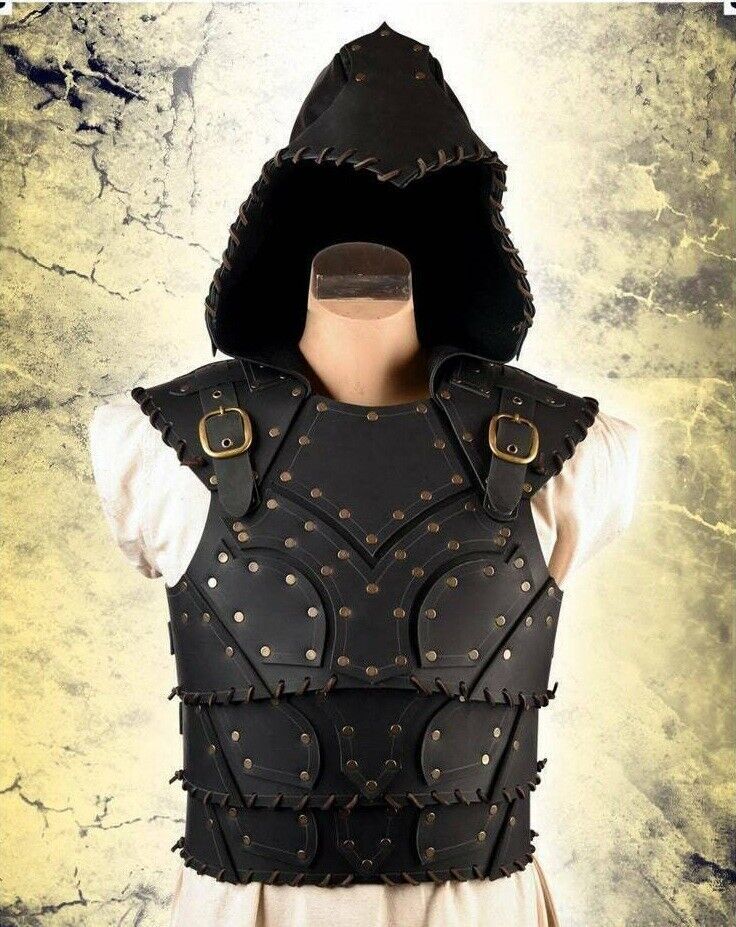 Articulated Scoundrel Leather Armor W Hood Witcher Cosplay Costume  Armor Gift