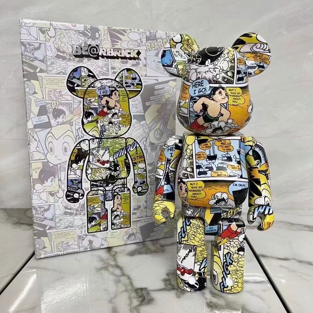 400%Bearbrick Astro Boy Comic Print Action Figure Art Ornament Home decor Gift 