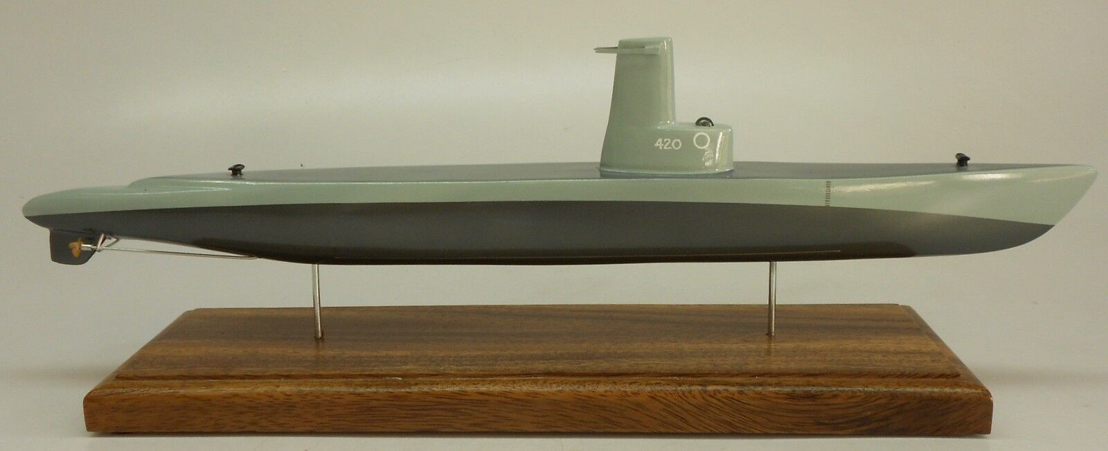 SS-420 USS Tirante Submarine Mahogany Kiln Dry Wood Model Small New