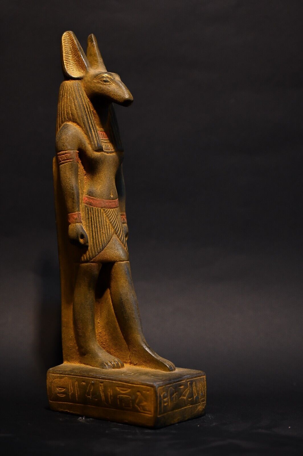 Seth-Rare ancient egyptian statue of god of war antique finish, made in Egypt