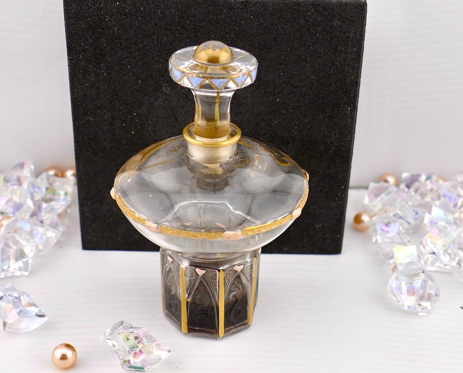 1922 Julian Viard Langlois Shari Perfume Bottle/Stopper Some Perfume Left, Rare